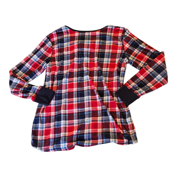 Nautica XL Plaid Long Sleeve Pullover Pajama Shirt - Picture 5 of 8